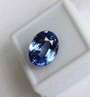 Flawless 5 7 Ct  Ceylon Natural Blue Sapphire Oval Cut Certified Loose Gemstone