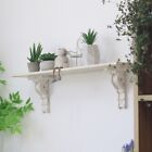 Shabby Wooden Corbels   Brackets Pair   Vintage Wood Decorative Shelf Brackets