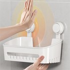 Shower Caddy Vacuum Suction Cup Heavy Duty Drill-free Removable Shower Shelf Wh