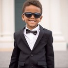 Kids Sunglasses Black Polarized Dark Lens Protect Child s Eyes From Uvb W  Pouch
