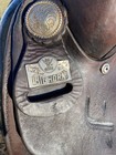 Used 15 5  Big Horn Western Trail Saddle W corner Tooled Leather Us Made