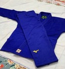 Mizuno Judo Gi Blue Kimono Uniform 750gsm With 100  Cotton Size 165cm