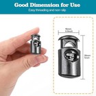 Wholesale Lot Of 50 100 1000 Plastic Black Cord Locks Stoppers Toggles End