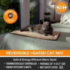 Heated Cat Bed Pad For Indoor Cats  Thermo-kitty Mat Calming Warm Pet Heating Pa