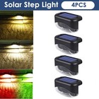 Outdoor Solar Led Deck Lights Garden Path Patio Pathway Stairs Step Fence Lamp
