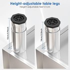 Commercial Kitchen Stainless Steel Work Table With Cabinet Sliding Doors 39x20