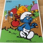 Vintage 1982 Adventure Bound Smurf Children   s Playskool Wooden Jigsaw Puzzle