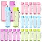 24 Pieces 17 Oz Water Bottle Bulk Reusable Sports Drink Water Bottles Leak 