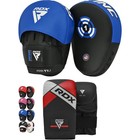 Rdx Boxing Gloves And Pads Set  Maya Leather Mitts For Mma Muay Thai Training