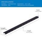12u Vertical Server Rack Rail Pair Kit  Diy Rack Build  12-24 Screws X48