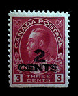 Double Overprint Canada Sc 140a Mint Clearly Separated Surcharges Variety     ccs