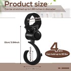 4 Pcs Walker Hook Hanging Multipurpose 360   Rotation Stroller Clip Diaper Bag   
