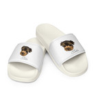 Custom Pet Portrait Slide Sandals     Personalized Dog Illustration Slippers