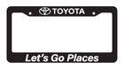 Toyota Place Let s Go Places Dealership License Plate Frame Metal