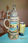 Antique 1l Sea Battalion 1 Comp  Kiel Regimental Military Navy German Beer Stein