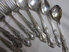 1847 Rogers International Silverplate-heritage- 15 Pcs  Spoons   Forks