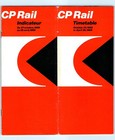 Oct 1968 Apr 1969 Canadian Pacific Railroad Passenger Timetable Cp Rail Train 4j
