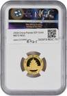 2008 China Panda 50 Yuan  999 Gold Ms70 Ngc
