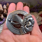 Claddagh Harp Brooch Ireland Irish Cap Badge Pewter Pin
