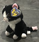Ty Beanie Boos - Pepper The Black   White Cat   6 Inch   With Tags