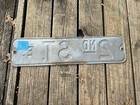 Vtg 2nd St  E  Street  Road Sign 24  x 6  Pressed Embossed Raised Steel