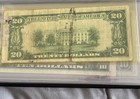 1929  20 Dollar Bill National Currency Note Frb Federal Reserve Bank Of New York