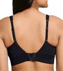 Women Jockey V-neck Molded Cup Lace Wire-free Bra black