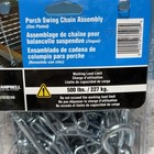 Porch Swing Hanging Chain Kit Assembly Ceiling Hooks 500 Lb Max Load