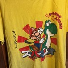 Vtg Nintendo Super Mario   Yoshi Yellow Medium T-shirt Japanese Graphic Y2k 2009