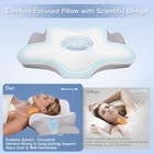 Missleep Cervical Pillow  Memory Foam  Neck Pain Relief  2 Heights