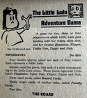 1945 Little Lulu Adventure Board Game Mb - Htf Complete  - See Every Piece  Euc 