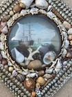 Antique Victorian Sailor   s Valentine With Shells - Handmade Very Unique Find 