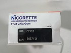 Nicorette Stop Smoking Gum - 4mg Fruit Chill - 100 Count  Exp 12 27
