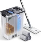 Mop And Bucket Set   Auto-spray Cleaning   Dirty Water Separation Keep White