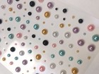 Craftbuddyus 120pcs Mixed Color Self Adhesive Pearl Gems - 2  4  6mm