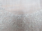Embroidered Wedding Handkerchief Flowers Unused Exquisite Vintage Linen Bridal