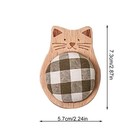 Cute Pin Cushion Cartoon Needle Holder Wooden Base Pin Cushion 
