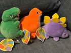 Overstuffed Mini Dinosaurs 6    Plush Animal Toys  New With Tags