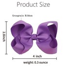 40pcs 4 Inch Hair Bows For Girls Hand-made Grosgrain Ribbon Hair Bow Alligator 