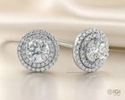2 Ct Igi Lab Grown Diamond Stud Earrings Women Gift Stud Earrings 14k White Gold