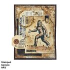 Evidence Label Rubber Stamp  Background  Media  Words  Art Stamp  Collage  Lines