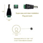 1-10pcs Male Female 2 1x5 5mm Dc Power Plug Jack Adapter Connector For Cctv Lot