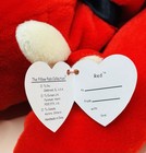 Vintage 1997 Ty Pillow Pal Red The Bull 12  Plush Beanie Baby