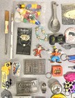 Junk Drawer Lot 50 Items Antique   Vintage Toys Tools Card Game Stomper See Pics