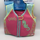 Speedo Toddler Swim Aid Life Jacket Age 4-6 Yrs 45lbs To 60lbs Pink   Blue Nwt