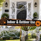 700 Sqft Spider Webs Halloween Decorations Halloween Web Cobwebs Decor 40 Spider