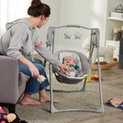 Graco Slim Spaces Compact Baby Swing Grey Adjustable Legs Very Good Condition