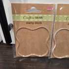 Crafter s Square Stamp Block Set Of 4 Crafting Diy Clear