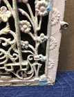 Antique Floral Cast Iron Arch Top Dome Heat Grate 9x13 Register Old Vtg 828-26b