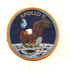 Apollo 11 Nasa Original Vintage Mission Patch - Orange Border Variant